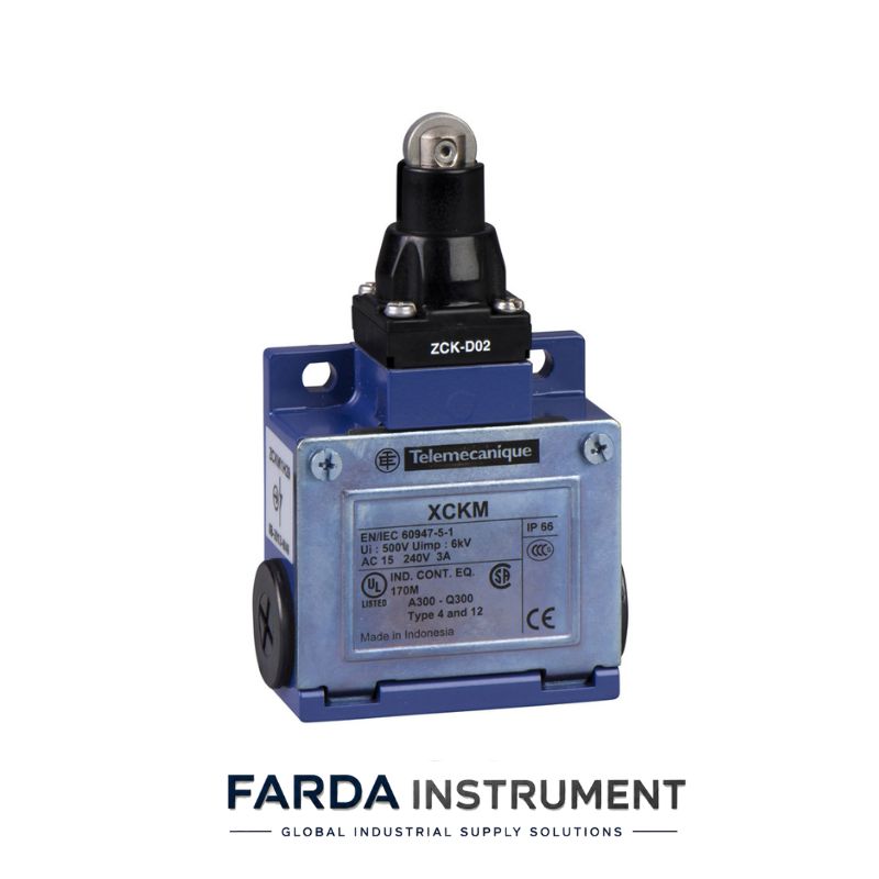 لیمیت سوئیچ اشنایدر قرقره ای فشاری XCKM102